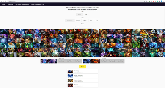 SmartDota (Desktop WebApp)